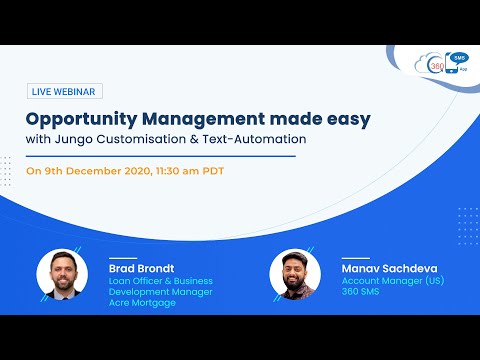 360 Sms App Live Webinar opportunity Mangements