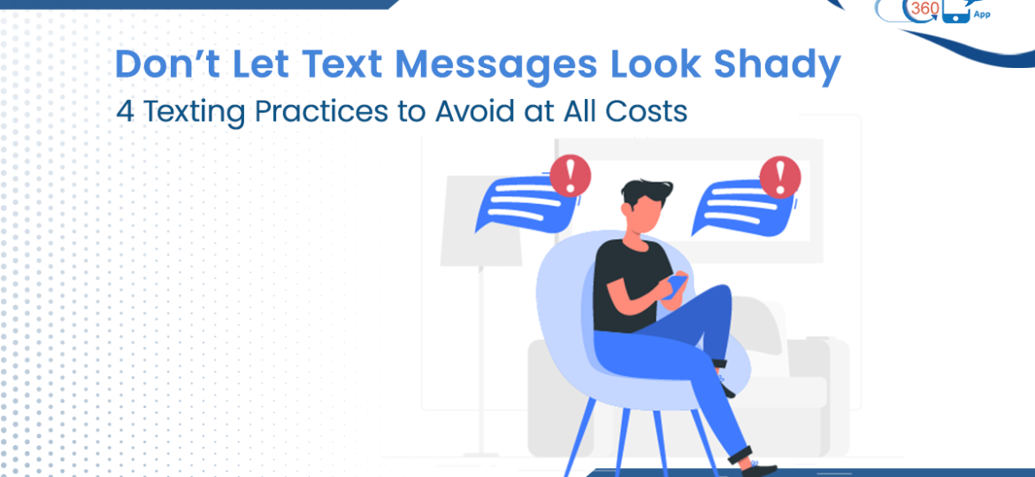 Text practices to avoid