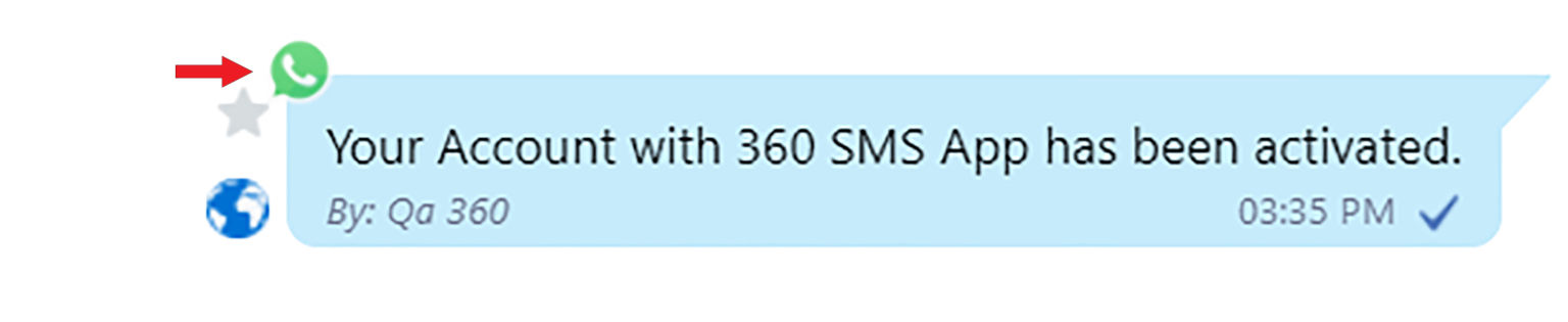 360 Sms App WhatApp Channel Icon